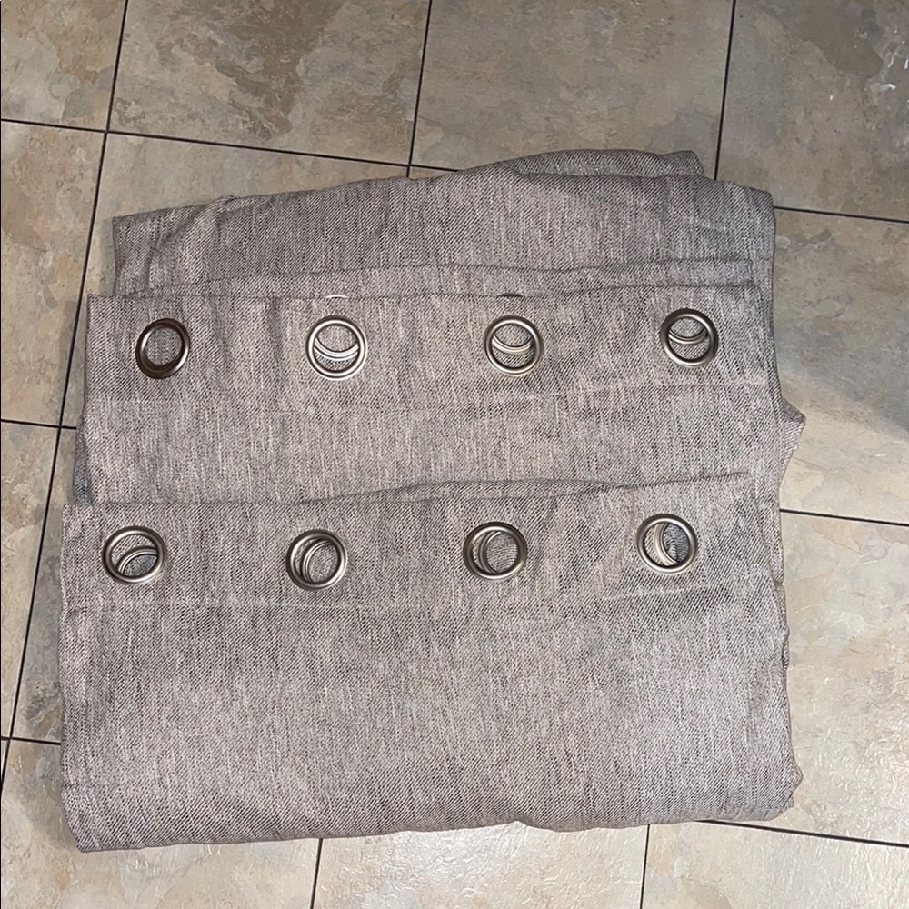 SunSmart Gray Curtain Panel with Grommets
